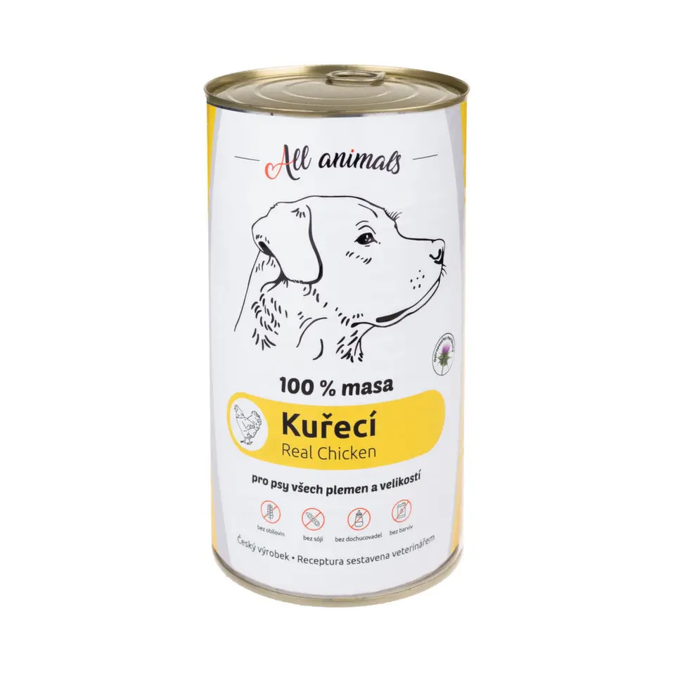 All Animals DOG konzerva Kuřecí mleté 1200g