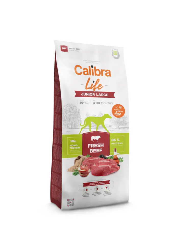 Calibra Dog Life Junior Large Fresh Beef 12kg