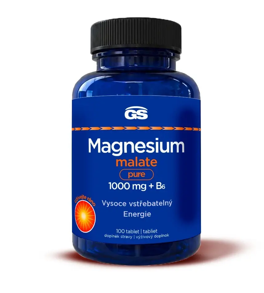 GS Magnesium malate pure 1000mg+B6 tbl.100