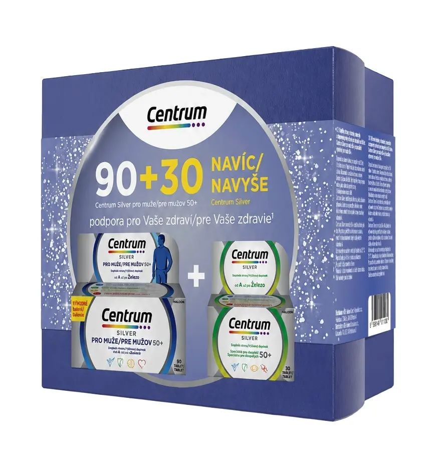 Centrum Silver muži 50+ tbl.90+Silver 50+ tbl.30