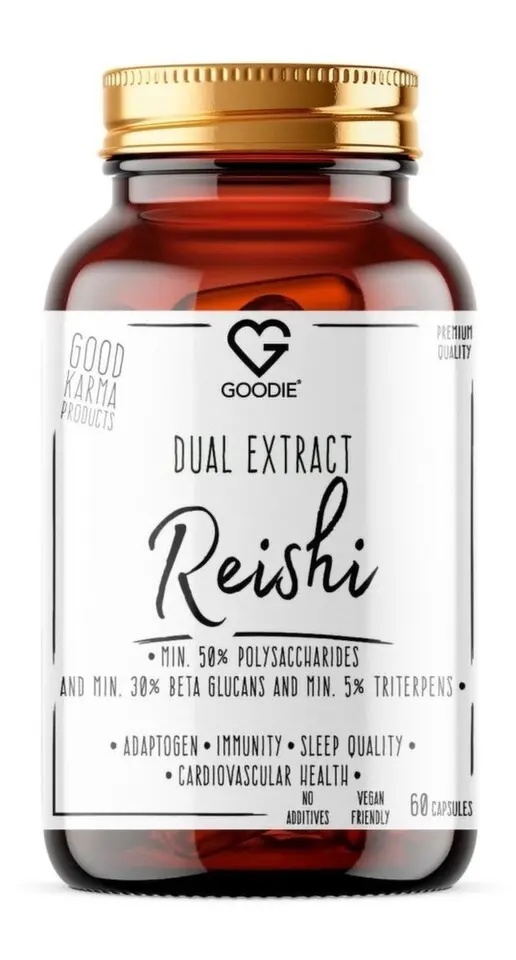 Goodie Reishi - Dual extrakt polysacharidů - 60 kapslí
