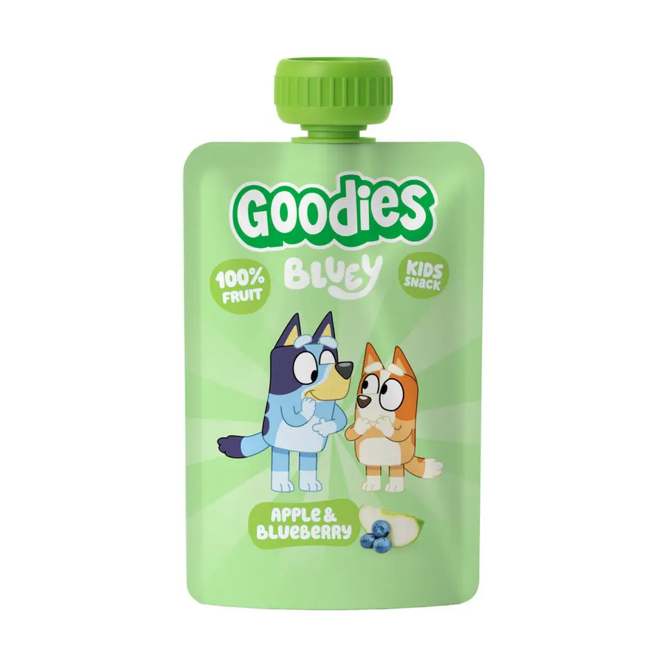 Goodies Ovocná kapsička Bluey Jablko a borůvka