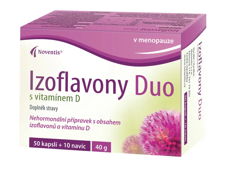Izoflavony Duo s vitamínem D cps.50+10 navíc