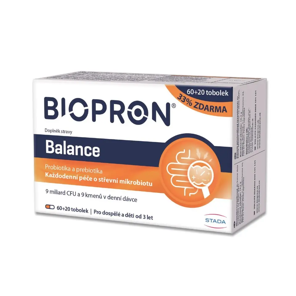 Biopron Balance probiotika 60+20 tobolek
