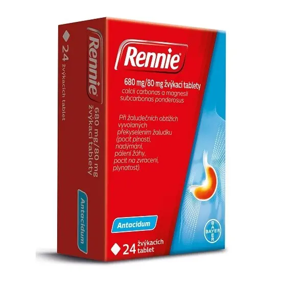 RENNIE 680MG/80MG TBL MND 24