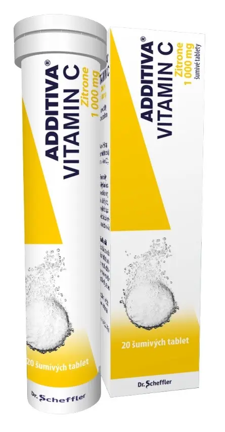 ADDITIVA Vitamín C Zitrone 20 šumivých tablet