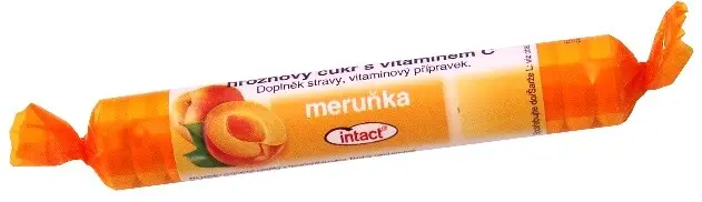 Intact rolička hroznový cukr s vit. C MERUŇKA 40 g
