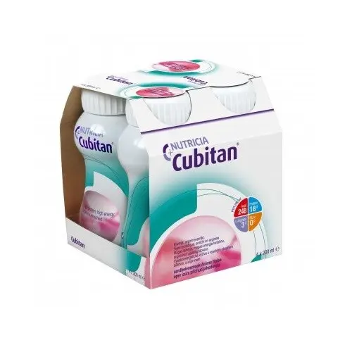CUBITAN S PŘÍCHUTÍ JAHODOVOU POR SOL 4X200ML