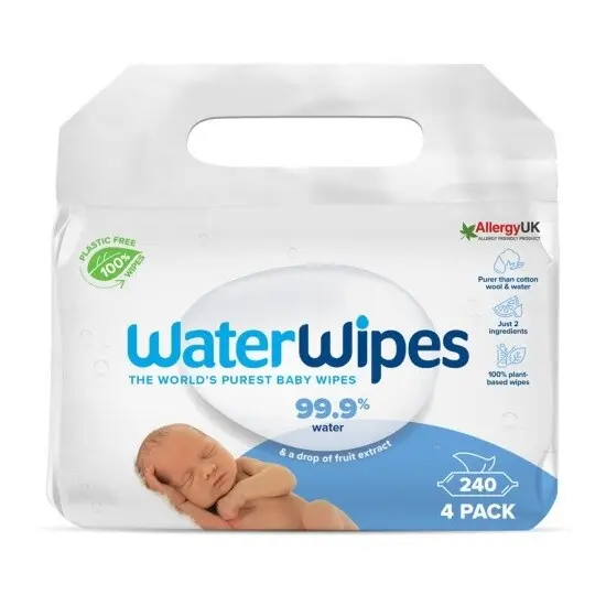 Waterwipes 100% bioodbouratelné ubrousky 4x60ks