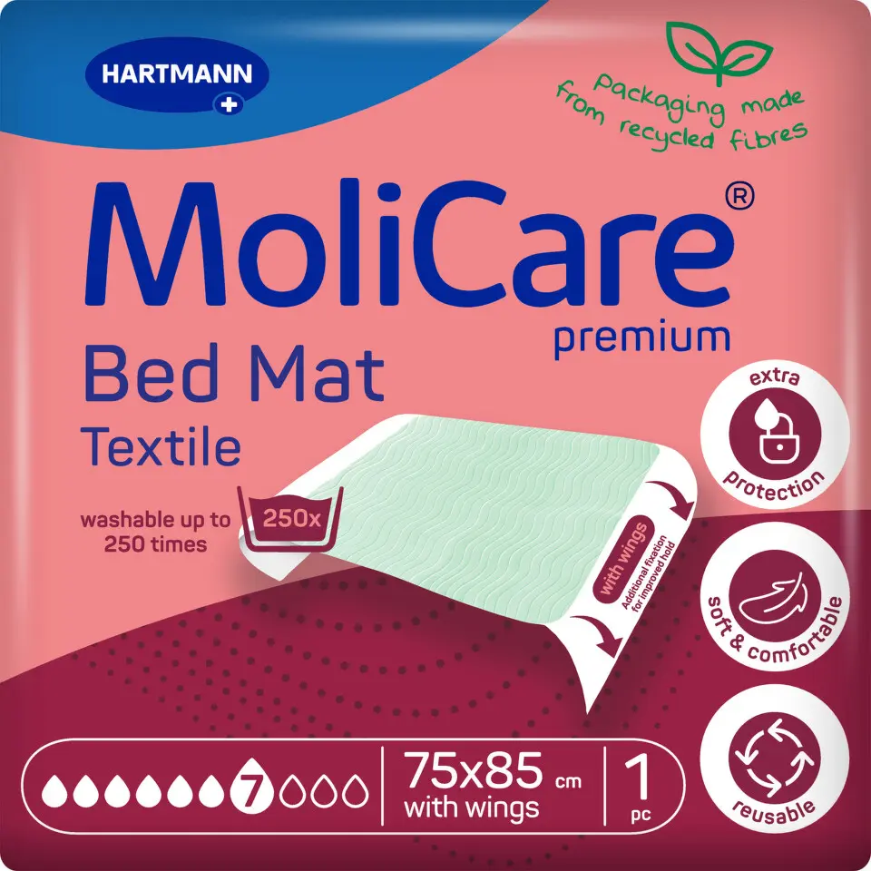 MoliCare Bed Mat 7 kapek Textilní se záložkami 75x85