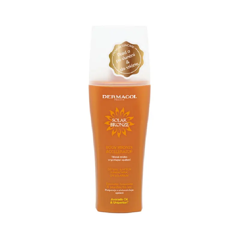 SOLAR BRONZE tělové mléko urychlujíci opálení Dermacol - Oficiální e-shop Dermacol
