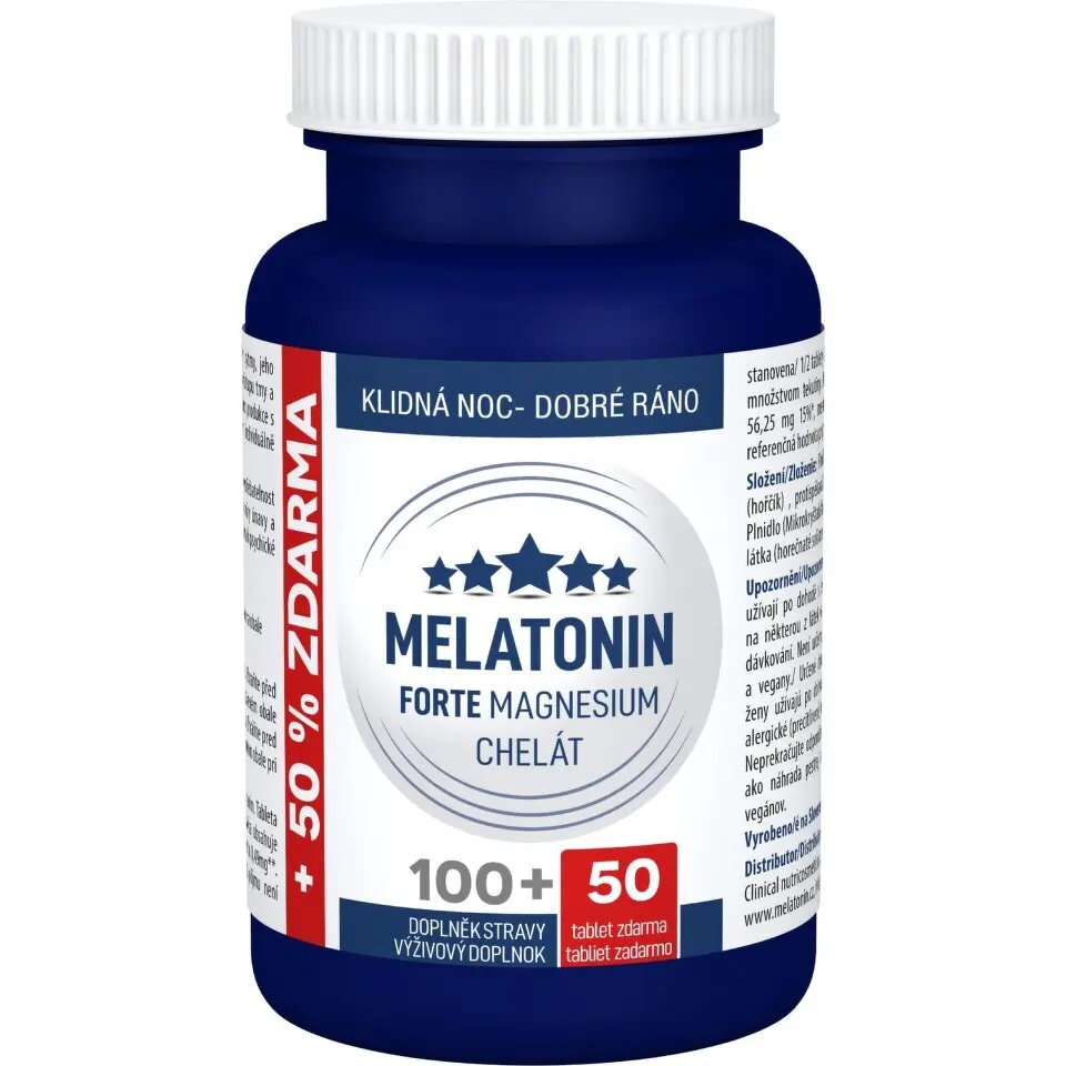 Melatonin Forte Magnesium chelát 100+50 tablet