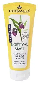 Herbavera kostivalová mast s konopím a mátou, 200 ml