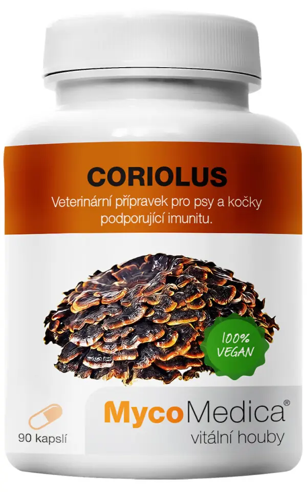 MycoMedica Coriolus Versicolor Outkovka pestrá 90 kapslí