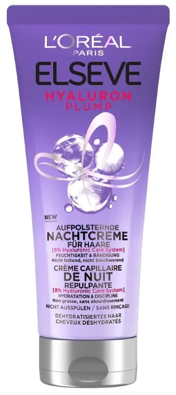 L´Oréal Paris Vyplňující noční krém na vlasy Elseve Hyaluron Plump (Plumping Night Cream) 200 ml