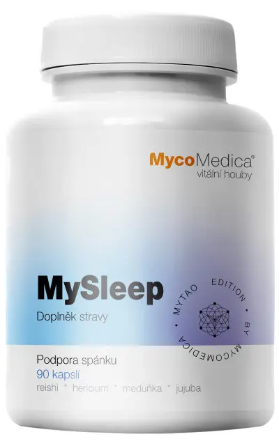 MycoMedica MySleep, podpora relaxace a spánku, 90 rostlinných kapslí