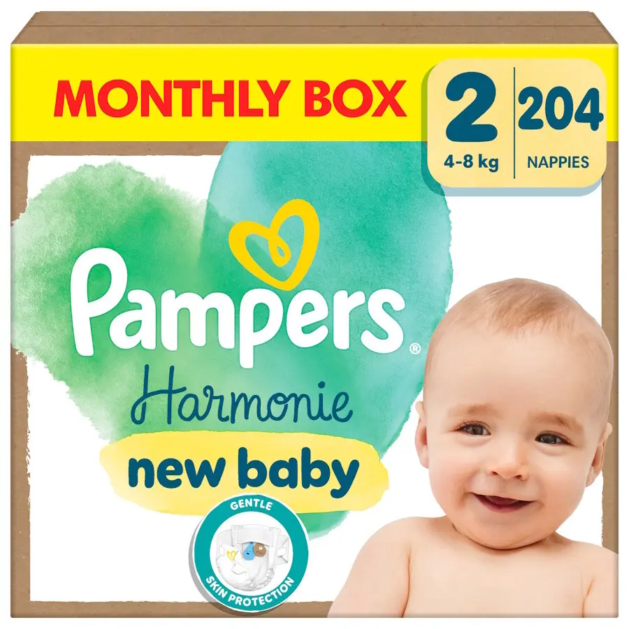 Pampers Harmonie, vel. 2, 204 ks