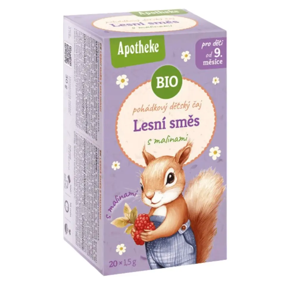 Apotheke BIO Pohádkový dětský čaj Lesní směs s malinou 20x1,5g