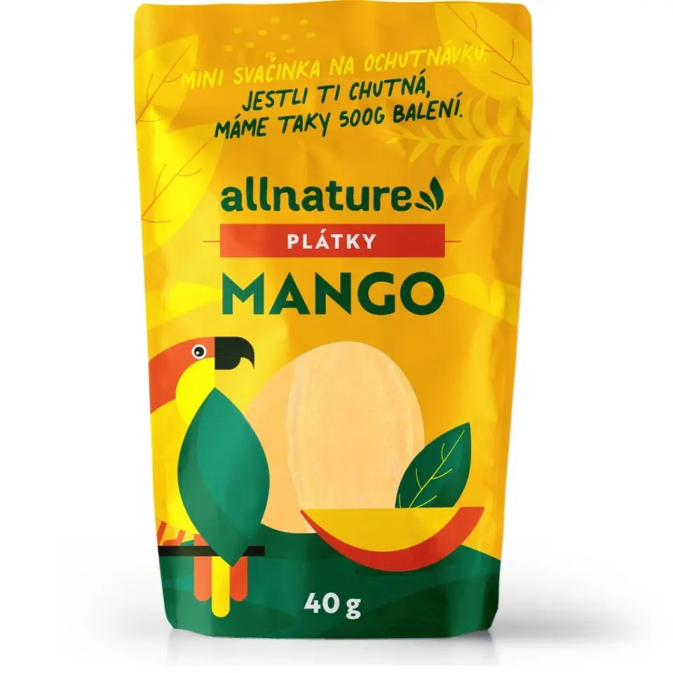 Allnature Sušené mango plátky 40 g - Allnature