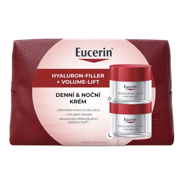 Eucerin Hyaluron-filler + Volume-lift denní & noční krém Vánoce 2025