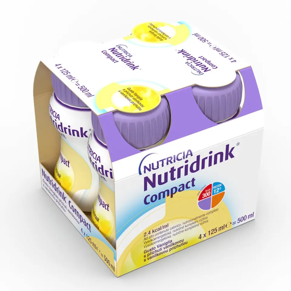 NUTRIDRINK COMPACT S PŘÍCHUTÍ VANILKOVOU POR SOL 4X125ML