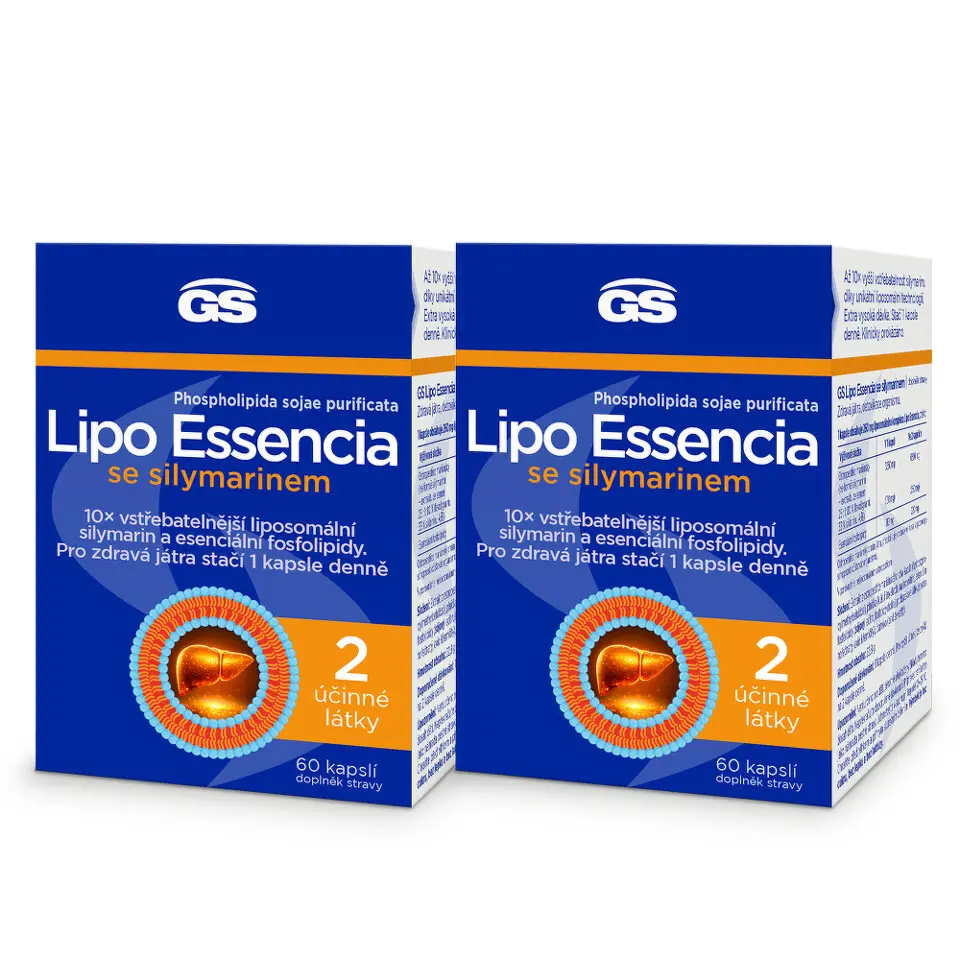 GS Lipo Essencia se silymarinem cps.60 - balení 2 ks