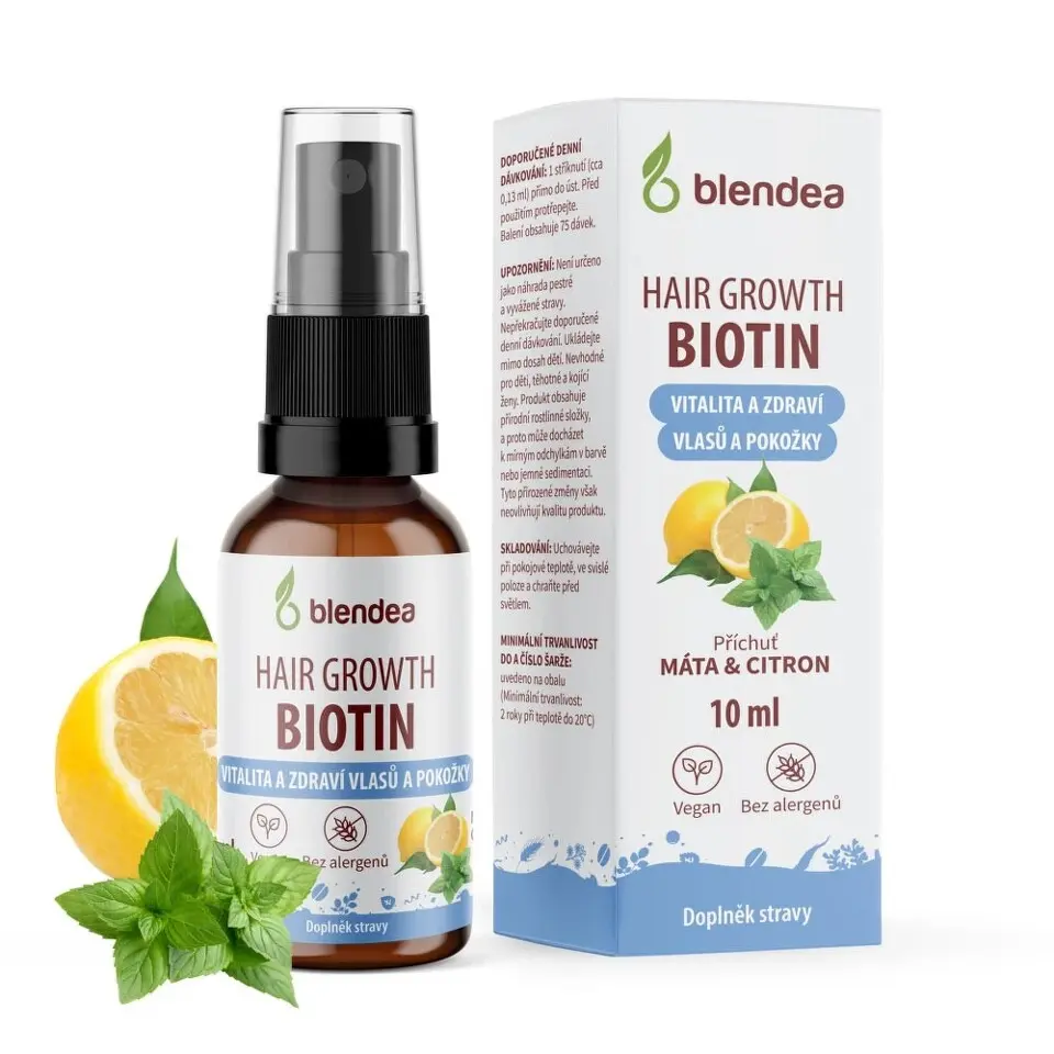 Blendea Biotin Hair Boost sprej máta&citron 10ml