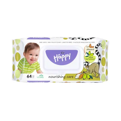 Bella Happy Baby čisticí ubrousky s mandlemi a olivami (64 ks)