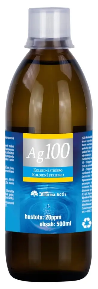 Koloidní stříbro Ag100 20ppm 500ml