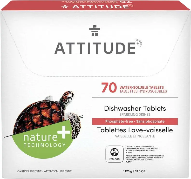 Tablety do myčky ATTITUDE bez fosfátů - ekonomické balení (70 dávek)