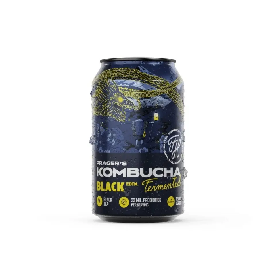 Prager's Kombucha 330 ml black