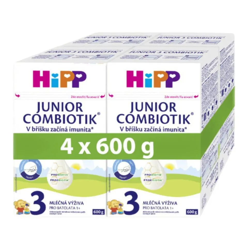 HiPP 3 Junior Combiotik mléčná výživa 4x600g