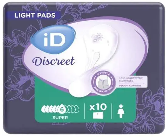 iD Discreet Light Pads Super 10ks