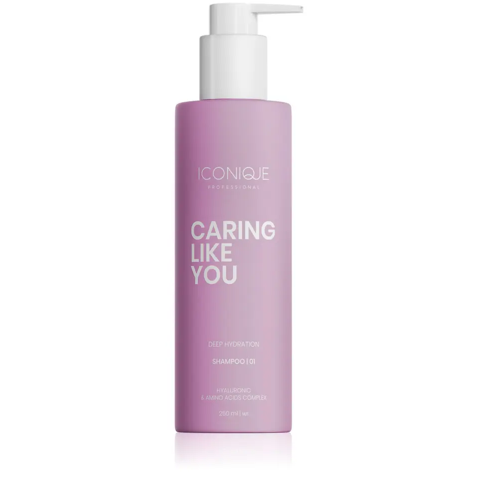 ICONIQUE Professional Caring Like You – Deep Hydration Shampoo 01, 250ml (poškozený aplikátor)