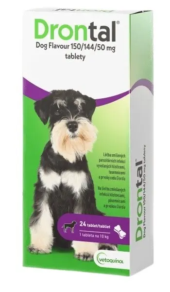 Drontal Dog Flavour 150/144/50mg tbl.24