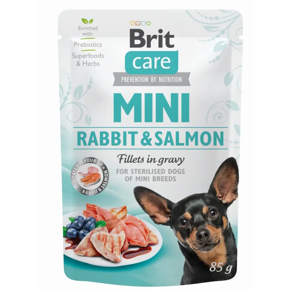 Brit Care Dog Mini Salmon&herring Steril Fillets 85g