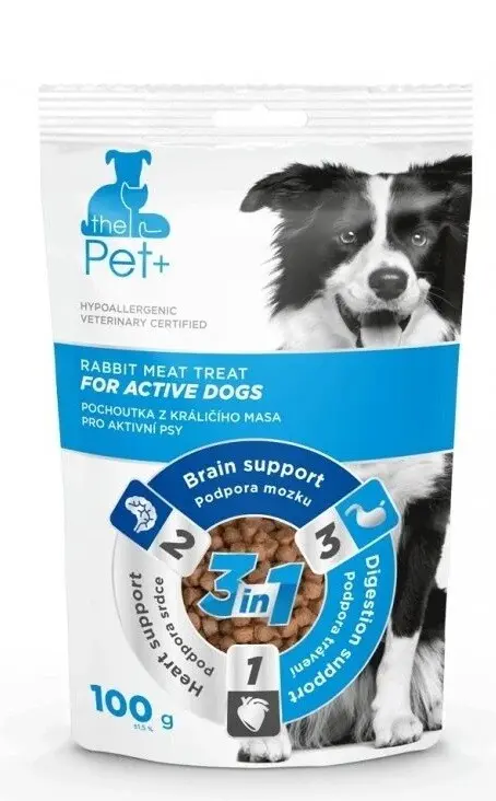 ThePet+ Active pochutka pro psy, králičí 100g