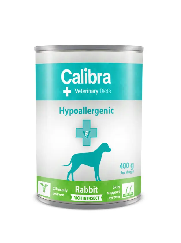 Calibra VD Dog konz. Hypoallergen. Rabbit&Insect 400g