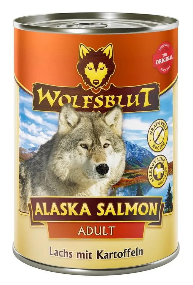 Wolfsblut Dog Adult Alaska Salmon konz. 395g + Množstevní sleva