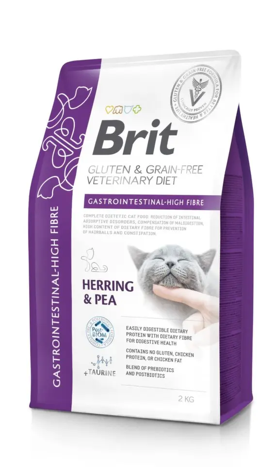 Brit VD Cat GF Gastrointestinal High Fibre 2kg
