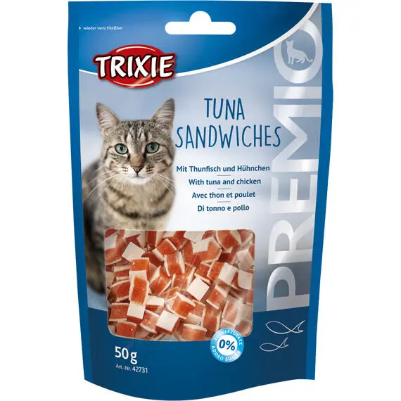Trixie Premio Tuna Sandwiches  Tuňák/kuřecí Kočka 50g