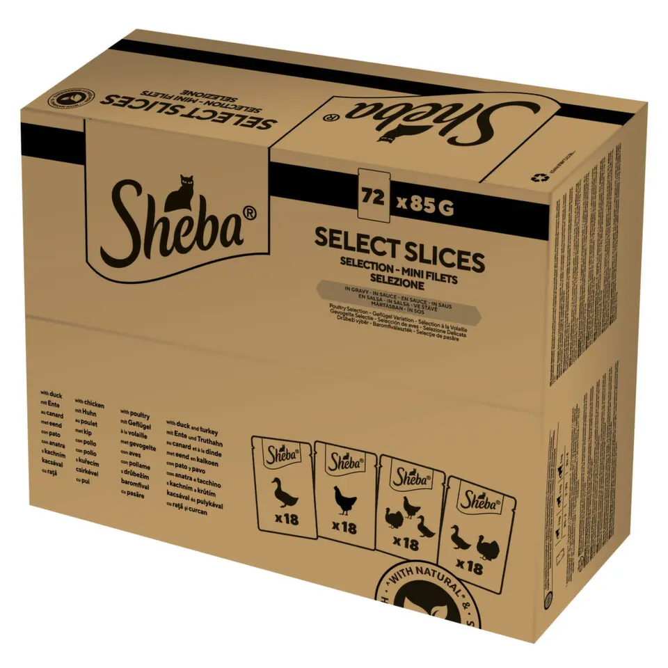 Sheba kapsa Select Slices drůbeží výběr 72x85g