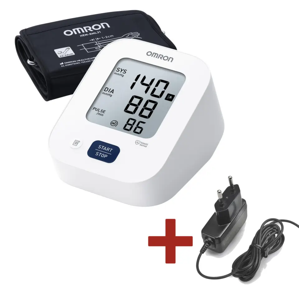 Tonometr digi.OMRON M2+ AC pažní+zdroj