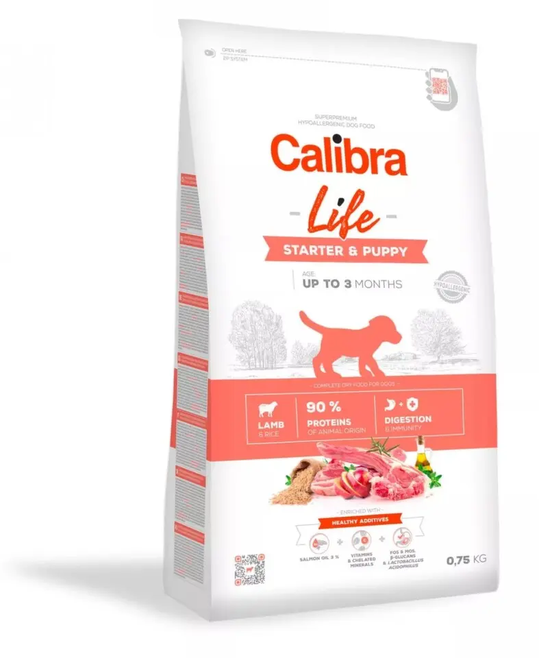 Calibra Dog Life Starter & Puppy Lamb 750 g