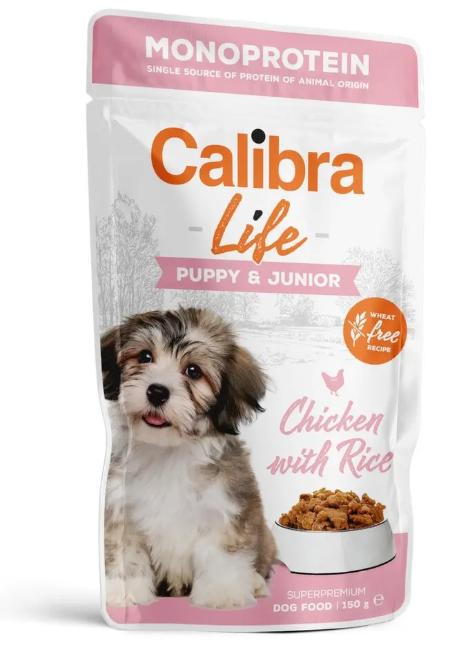 Calibra Dog Life kapsa Puppy&Junior Chicken 150 g