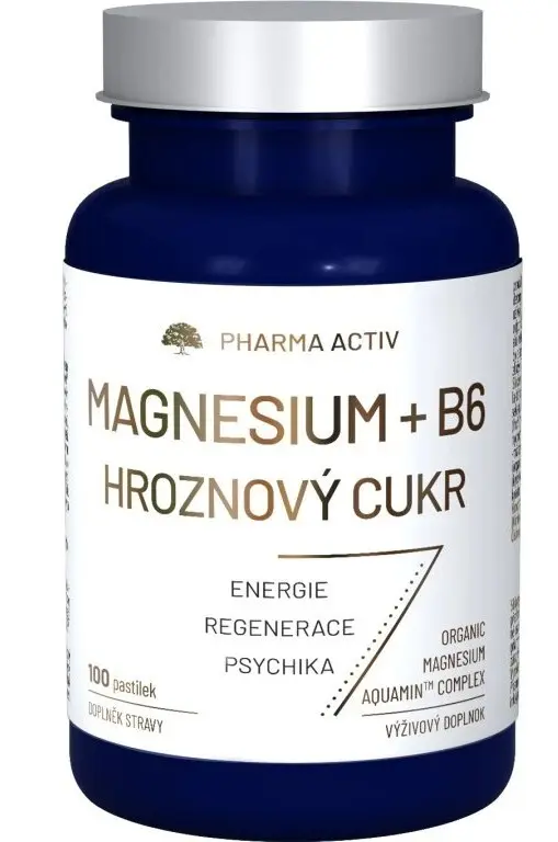 Magnesium + B6 hroznový cukr 100 pastilek