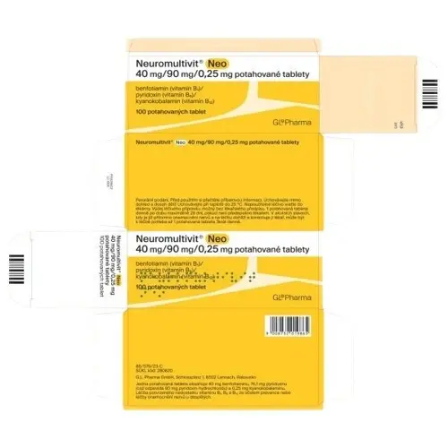 NEUROMULTIVIT NEO 40MG/90MG/0,25MG TBL FLM 100