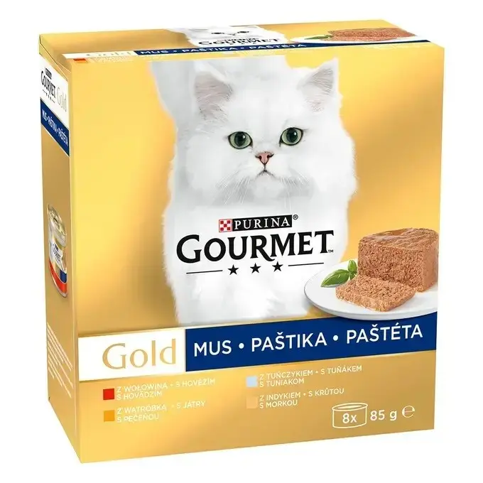 Gourmet Gold konzerva kočka paštiky pack 8x85g