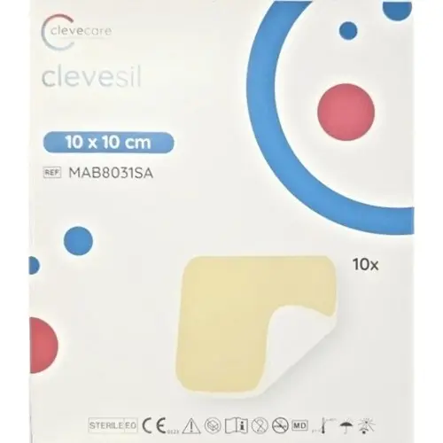 Clevecare Clevesil silik.pěnov.krytí 10x10cm 10ks