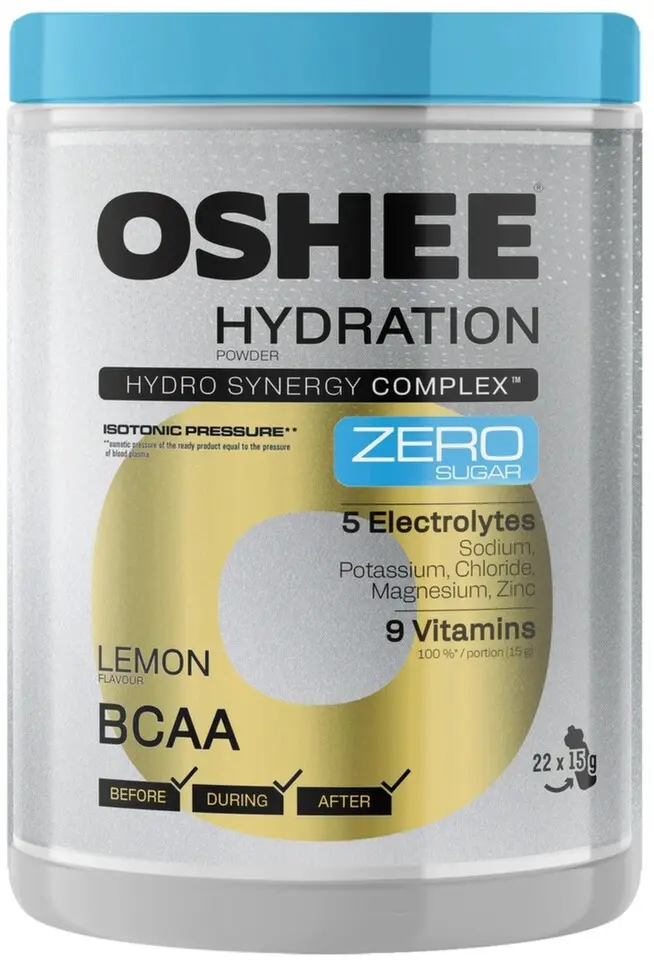 OSHEE Hydration zero powder citron a BCAA 330 g